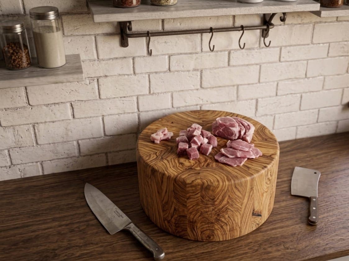 Wooden Achano ( Meat chopping ) — image 1